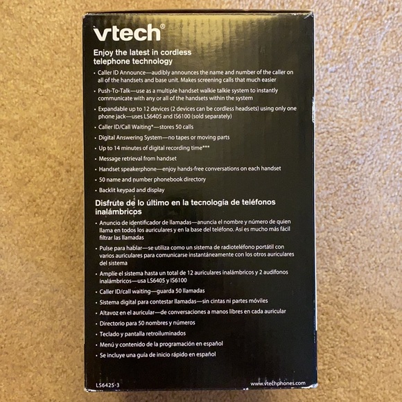 3 handset cordless digital phone set - Picture 4 of 9